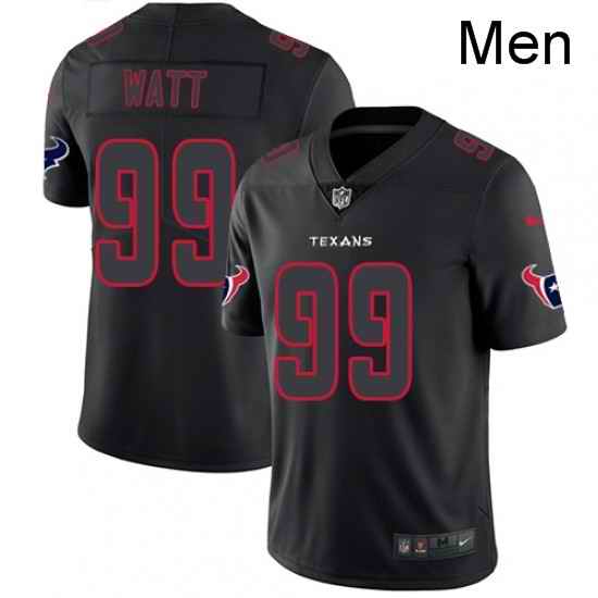 Men Nike Houston Texans 99 JJ Watt Limited Black Rush Impact NFL Jersey